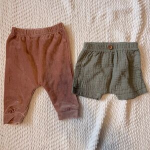 size 3-6 months baby pant & shorts bundle